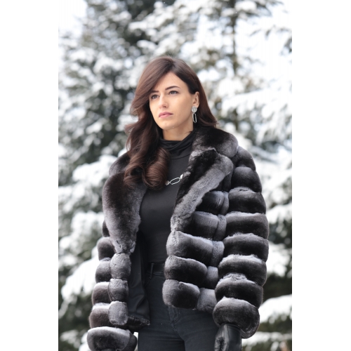 Chinchilla fur coat Abigail